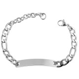 Akzent márkájú acél karkötő, gravírozható (Ajándékdobozzal)