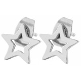 Akzent márkájú rozsdamentes acél Csillag fülbevaló, 9 mm