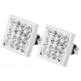 Akzent márkájú rozsdamentes acél fülbevaló cirkóniával