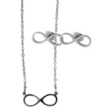 Akzent márkájú Végtelen motívumos acél ékszerszett