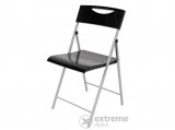 Alba Smile összecsukható műanyag szék, fekete