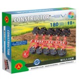 Alexander Toys Váltva-forgó eke modell fém építőjáték 301db-os