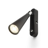 ALEXIS fali lámpa fekete króm 230V LED GU10 5W