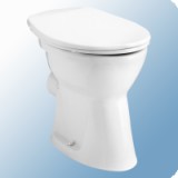 Alföldi Bázis 4030 lapos öblítésű, hátsó kifolyású, fehér színű WC csésze