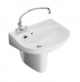 Alföldi Bázis mosdó 60x44cm, 1 furattal bal oldalon 4196 7L 01 (fehér, I.oszt.)