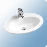 Alföldi Saval 2.0 53x44 cm beépíthető mosdó, R1 EasyPlus bevonattal