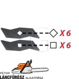 Alko 360VE, 380VB-S, HBOV1600, ELV1300, TOPGARDEN 4000E 510504 fűnyíró kés