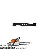 Alko BEM1301 513631, 117721 fűnyíró kés, L 370 mm, Ø szélső furatok 8 mm