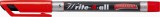 Alkoholos marker, 0,4 mm, kúpos, STABILO Write-4-all, piros (TST16640)