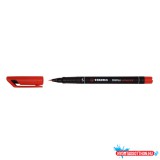Alkoholos marker 0,4mm, STABILO OHPen S piros