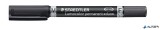 Alkoholos marker, 0,6/1,5 mm, kúpos, kétvégű, STAEDTLER 'Lumocolor® duo 348', fekete