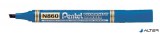 Alkoholos marker, 0,6-4,5 mm, vágott, PENTEL 'N860', kék