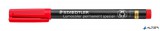 Alkoholos marker, 0,6 mm, STAEDTLER 'Lumocolor® special 319 F', piros
