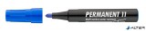 Alkoholos marker, 1-3 mm, kúpos, ICO "Permanent 11", kék