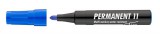 Alkoholos marker, 1-3 mm, kúpos, ICO Permanent 11, kék (TICP11K)