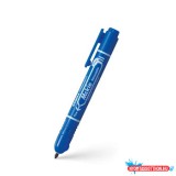 Alkoholos marker 1,3 mm, nyomógombos, Zebra Mckie Retractable írásszín kék