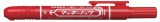 Alkoholos marker, 1,3 mm, nyomógombos, ZEBRA Mckie Retractable, piros (TZ51063)
