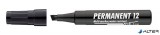 Alkoholos marker, 1-4 mm, vágott, ICO "Permanent 12", fekete
