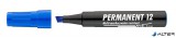 Alkoholos marker, 1-4 mm, vágott, ICO "Permanent 12", kék