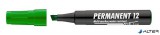Alkoholos marker, 1-4 mm, vágott, ICO "Permanent 12", zöld