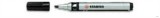 Alkoholos marker, 1-4 mm, vágott, STABILO 'Mark-4-all', fekete