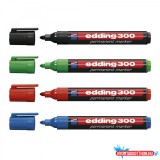 Alkoholos marker 1,5-3mm, kerek Edding 300, 4 különféle szín