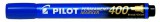 Alkoholos marker, 1,5-4 mm, vágott, PILOT Permanent Marker 400, kék (PPM400K)
