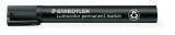 Alkoholos marker, 2-5 mm, vágott, STAEDTLER Lumocolor&reg; 350, fekete (TS3509)