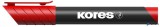 Alkoholos marker, 3-5 mm, kúpos, KORES "K-Marker XP1", piros