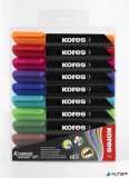 Alkoholos marker, 3 mm, kúpos, KORES "K-Marker XP1", 10 különböző szín