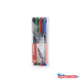 Alkoholos marker készlet 0,4mm, STABILO OHPen S, 4 különféle szín