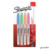 Alkoholos marker készlet, 1 mm, kúpos, SHARPIE "Fine Point", 4 különböző pasztell szín