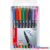 Alkoholos marker készlet 1mm, STABILO OHPen M, 8 különféle szín