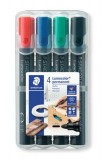 Alkoholos marker készlet, 2 mm, kúpos, STAEDTLER Lumocolor&reg; 352, 4 különböző szín (TS352WP4)