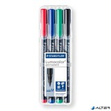 Alkoholos marker készlet, OHP, 1 mm, STAEDTLER "Lumocolor® 317 M", 4 különböző szín