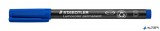 Alkoholos marker, OHP, 1-2,5 mm, STAEDTLER 'Lumocolor® 314 B', kék