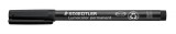 Alkoholos marker, OHP, 1 mm, STAEDTLER Lumocolor&reg; 317 M, fekete (TS3179)