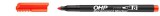 Alkoholos marker, OHP, 2-3 mm, B, ICO, piros (TICOHPBP)