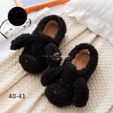 Állatfigurás házi papucs Barna bocis mintával, kényelmes viselet otthonra, méret 36-37