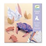 Állati család, Origami készlet (DJECO, 20 db ív)
