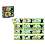 Állatok és árnyékaik páros puzzle kicsiknek (Janod,J02701)