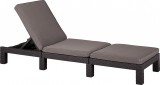 ALLIBERT DAYTONA állítható exkluzív polyrattan kerti nyugágy - barna