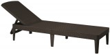 ALLIBERT JAIPUR exkluzív polyrattan kerti nyugágy - barna - 188 cm 235164