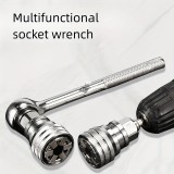 Állítható Dugókulcs Fej, 10–19 mm-es racsnis csavarkulcs hüvely