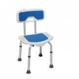 Állítható magasságú zuhanyszék puha csúszásmentes bevonattal