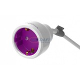 ALLOCACOC hosszabbító 1 db kapcsolható csatlakozóval, 2P+F, 250V, 16A, 3m 3x1,5mm H05VV-F