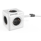 ALLOCACOC PowerCube Extended 1,5m szürke/fehér 5-ös elosztó (1300GY/DEEXPC)