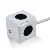ALLOCACOC PowerCube Extended USB 3m szürke/fehér USB-s elosztó (1407/DEEUPC)