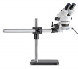 Állványos sztereó mikroszkóp készlet trinokulár tubussal, 7x - 45x nagyítással, felső LED-es megvilágítással, KERN OPTICS OZL 963
