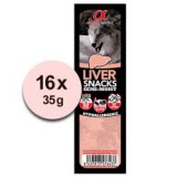 ALPHA SPIRIT Snacks kockák - májas, 16 x 35 g